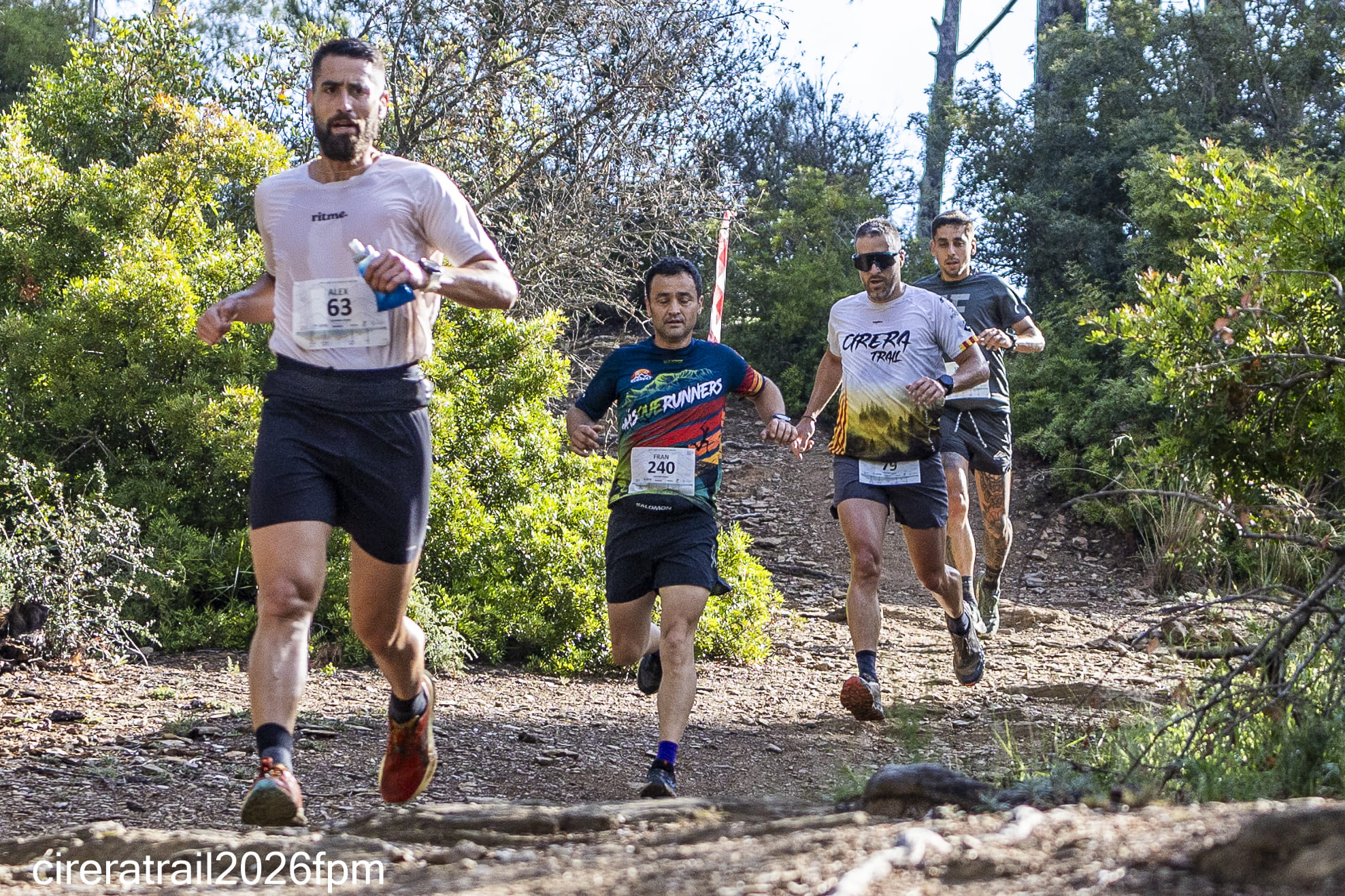 Corredors durant el Cirera Trail 2026